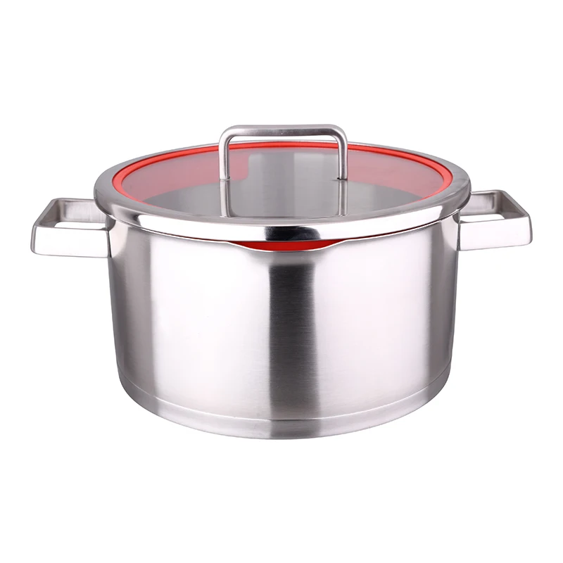 New fashionable stylish 2pcs stainless steel cookware