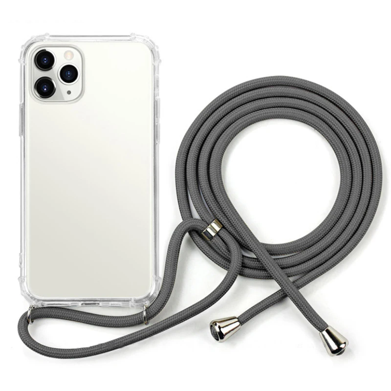 Phone Lanyard Nylon Sports Strap Neck Rope Mobile Phone Strap Adjustable Anti-lost Lanyard Grip Neck Chain Accessories