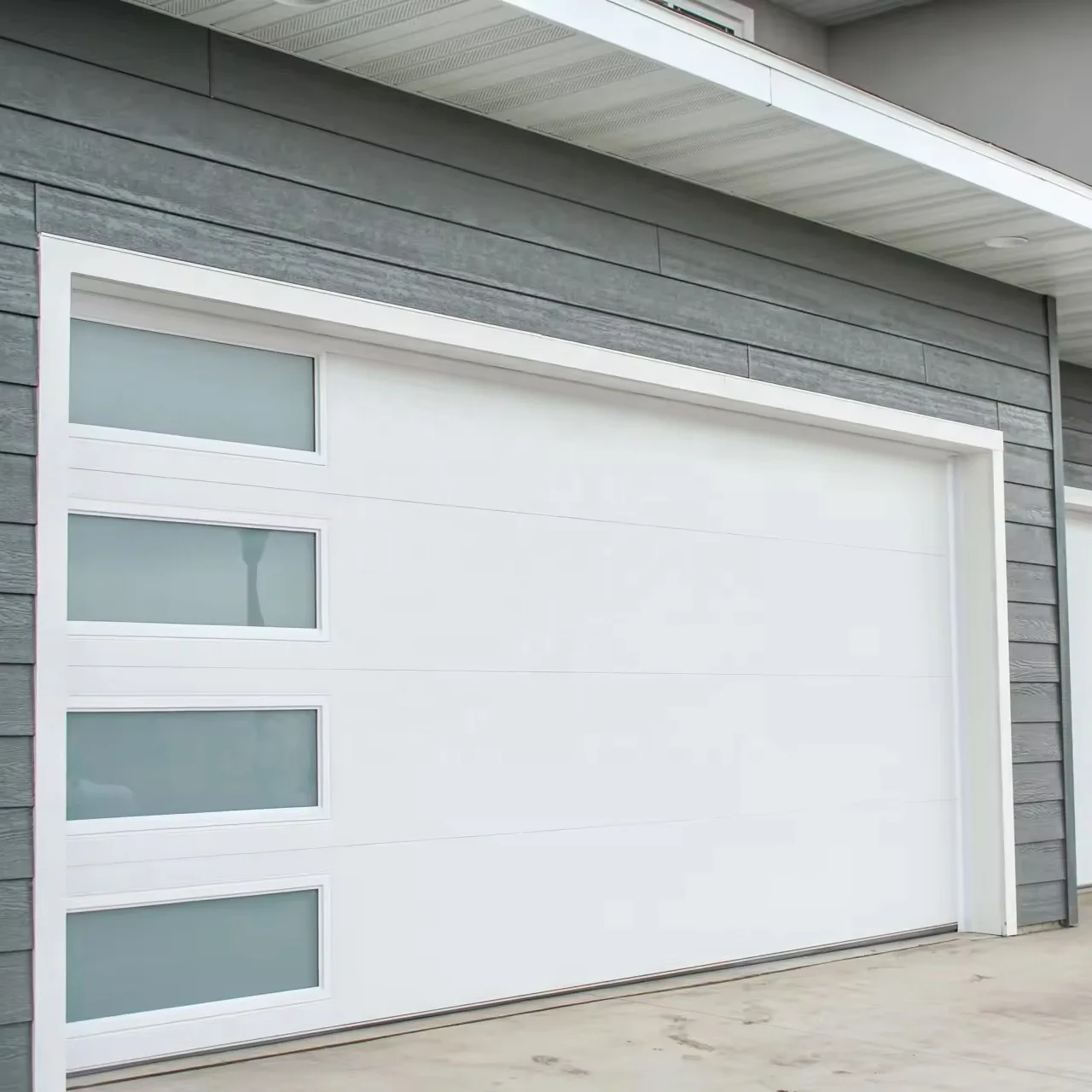 Wholesale Cheap Price Automatic Residential Modern Overhead Insulated Steel Sectional Garage Doors With High Quality