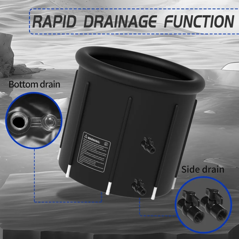 Vanace Inflatable Pools Ice Bath 1/3HP Water Chiller Filter Ozone Tub Cold Plunge Chiller