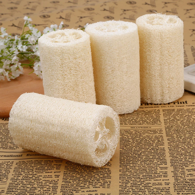 
Natural organic loofah exfoliating body sponge scrubber for skin care spa shower 
