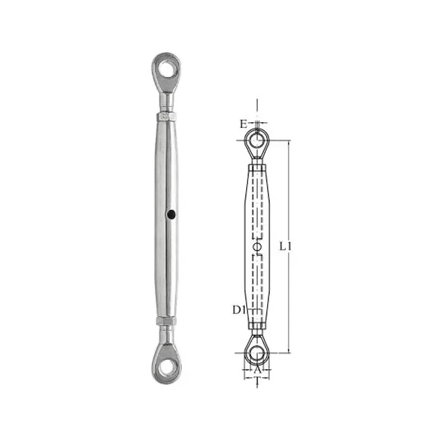 U.S. Type Stainless Steel Rigging Screw Eye and Eye Hardware Product