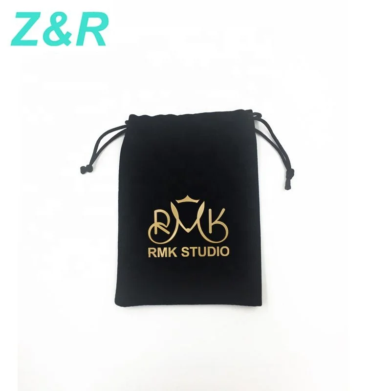 
Изготовленный на заказ напечатанный логотип Подарочный мешок бархатный мешочек Ювелирные изделия, изготовленный на заказ мягкий ювелирный мешок бархат 