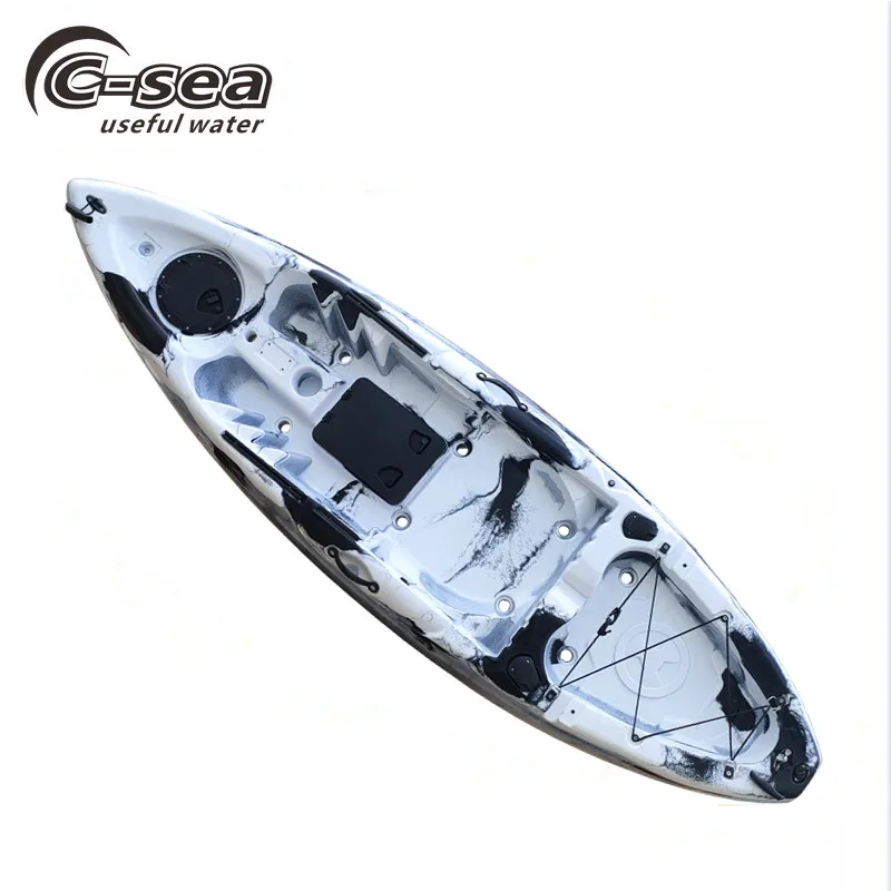 270cm single sit on plastic boat kayak with fish finder