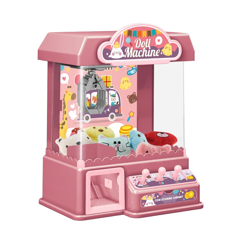 Hot Selling Kids Education Toys Popular New Children Play Toys Mini Claw Doll Machine Toy
