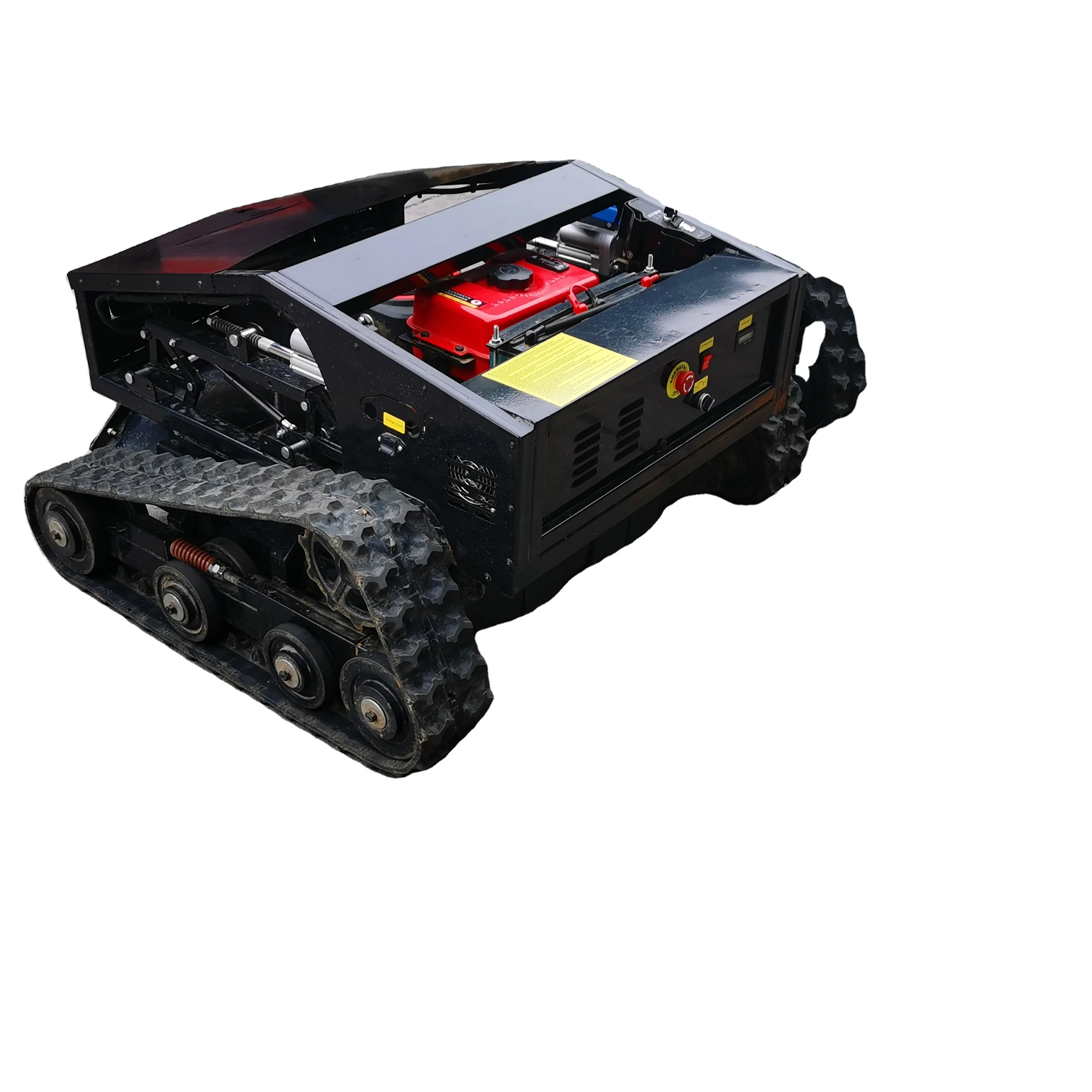 Crawler robot lawn mower self propelled remote control walking tractor garden grass cutting machine automated lawn mower