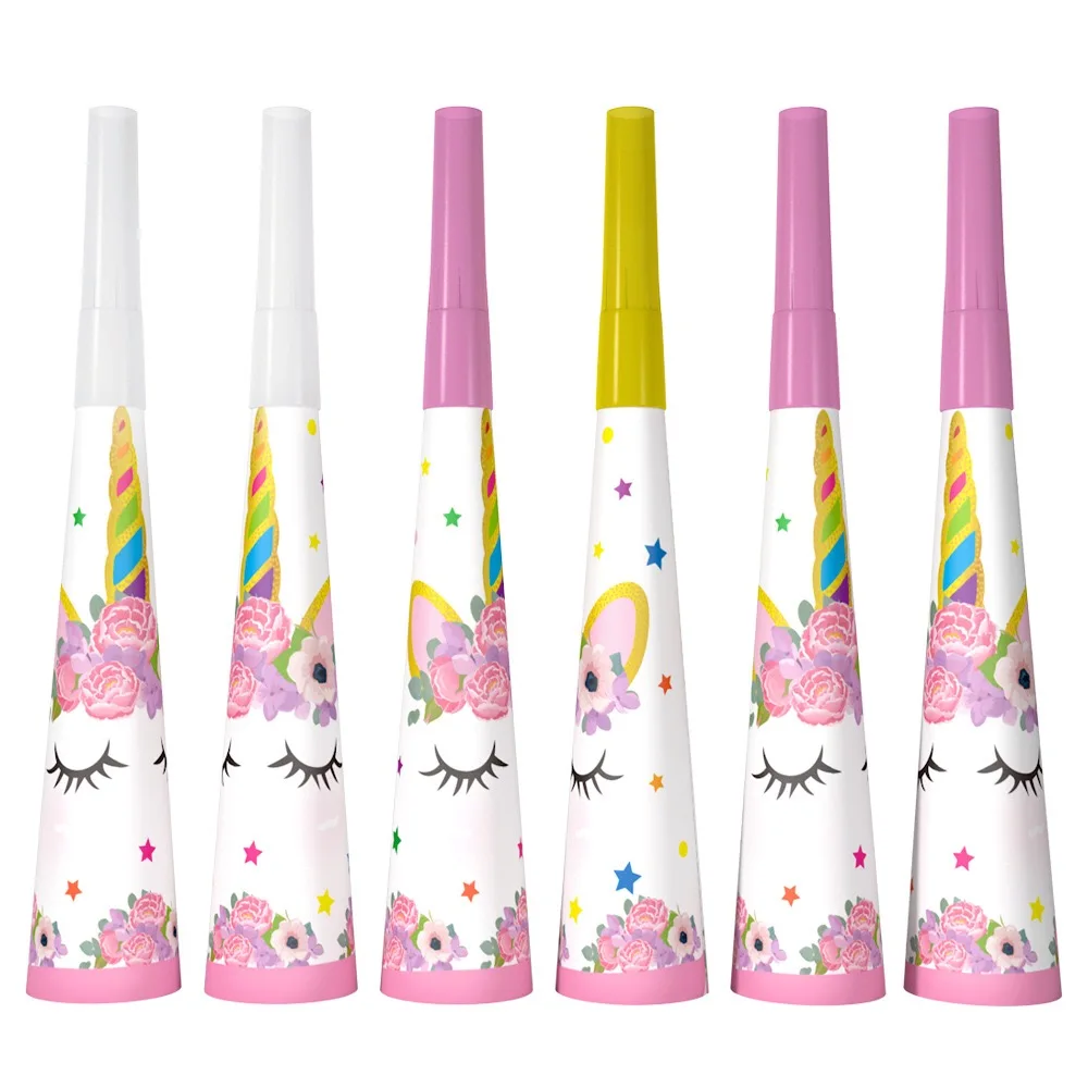 
Custom Kids Unicorn Party Tableware Sets Disposable Wholesale Birthday Party Supplies 