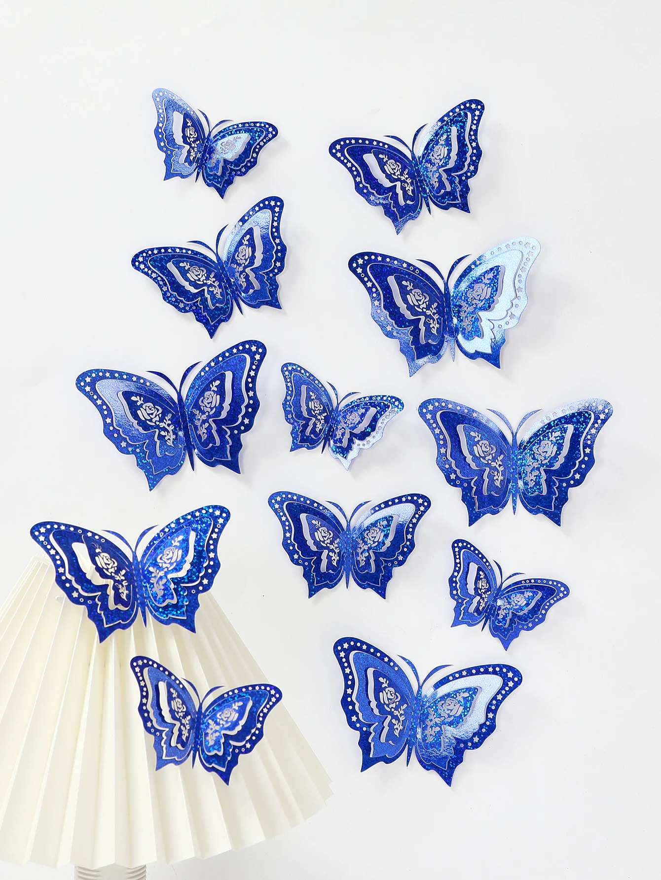 3DFoldable Butterfly Wall Sticker for Home Decoration and Party Products Cake Products