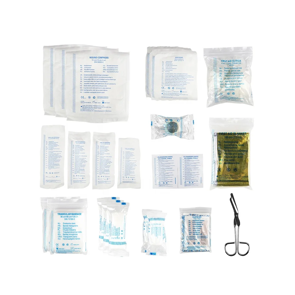 Combined First Aid Set 3 in 1 for Car Emergency Kit Roadside Emergency Car Kit Auto DIN13164 Survival First Aid Kit