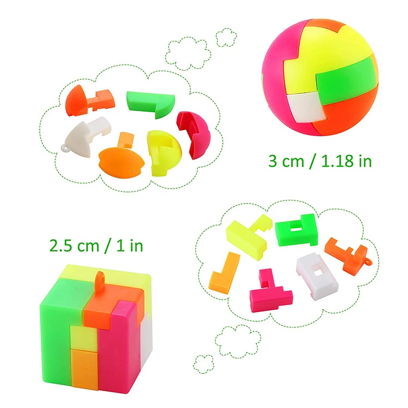 Fun Puzzle Ball, Party Favors Toys Magic Puzzle cube, Fidget Brain Teaster Puzzles
