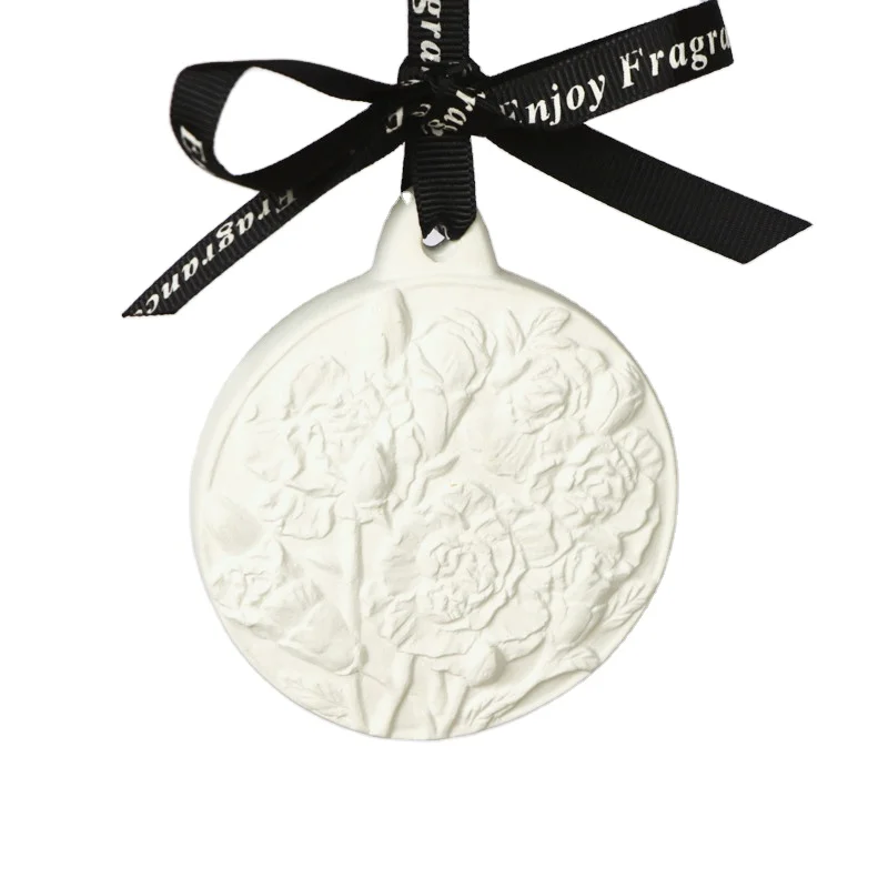 Pure Handmade Aromatherapy Ceramic Trailer interior air freshener hanging mirror decorative accessories