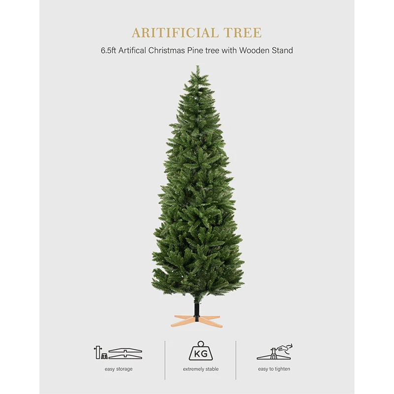 American style  christmas 6.5ft 7.5ft mixed pine christmas tree artificial christmas tree with stands for home decoration