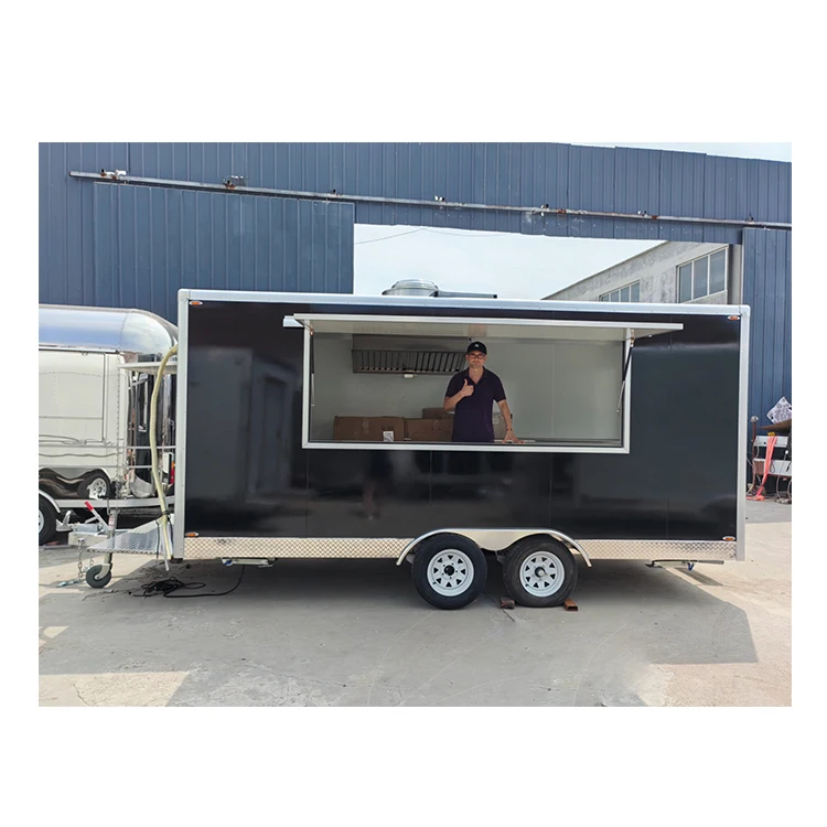 DOT Food Trailer Truck Ice Cream Hot Dog Machinery Factory Directly Sell Mobile Hot Dog Cart Kiosk
