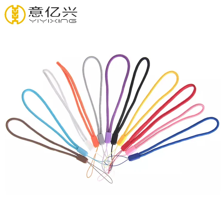 Custom rope badge holder jacquard woven logo custom round nylon lanyards