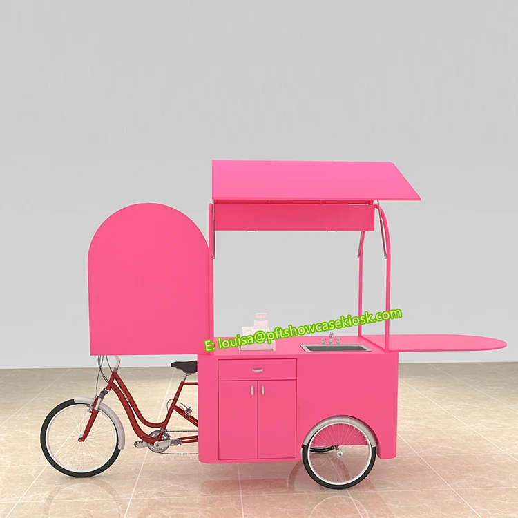 Outdoor Mobile Food Juice Cart Fruit Coconut Kiosk Pizza Kiosk Popcorn Retail Kiosks