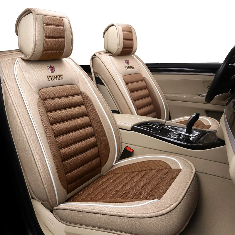 Fashion Leather Car Seat Cover Protector Four Season Universal Luxury Cars Seat Cover Set