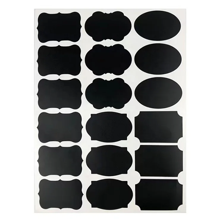Reusable Blackboard Stickers with Chalk marker for Jars Glass Bottle Spice Jar Labels Chalkboard Label