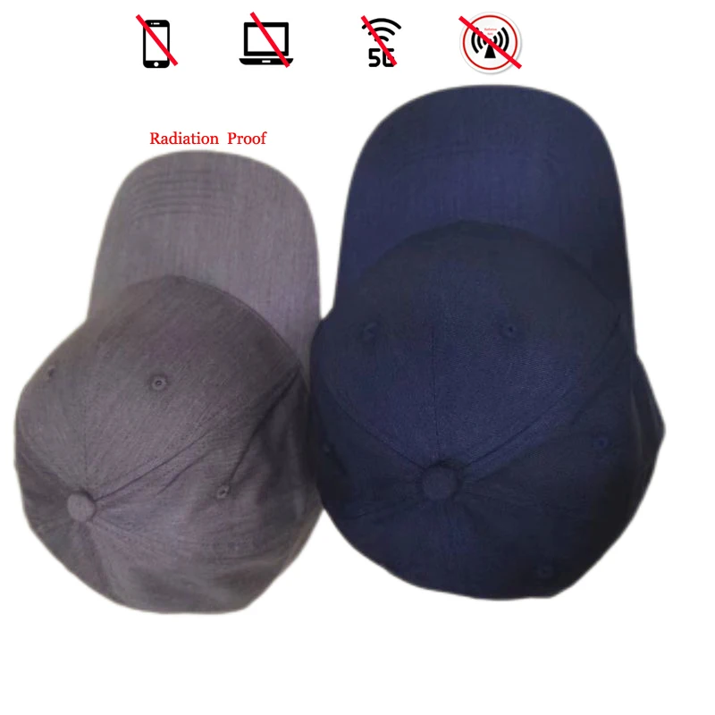 Casual Unisex Radiation proof  Baseball Cap EMF fabric made faraday Hats For brain protection