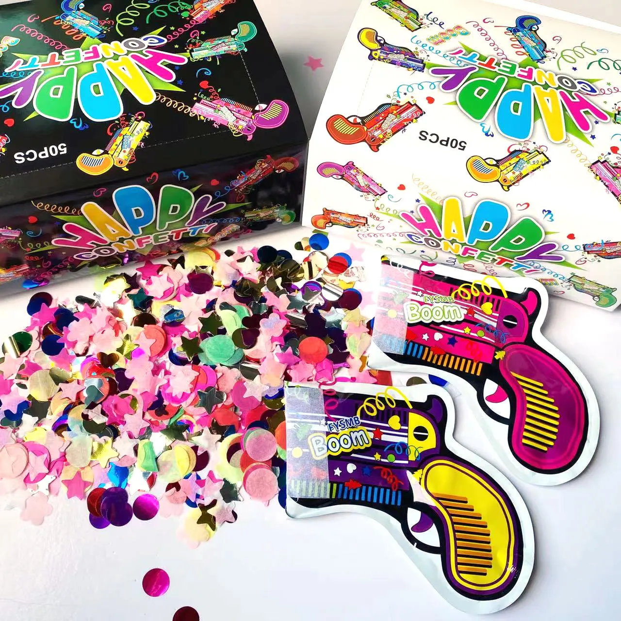 Фольга конфетти воздушные шары игрушечный пистолет надувной оптовая продажа пушка