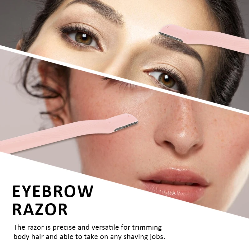 Beauty Makeup Tools Mini Travel Size Women Eyebrow Trimmer Facial Hair Razor Removal Partial Eyebrow Shaver With Safe Cover
