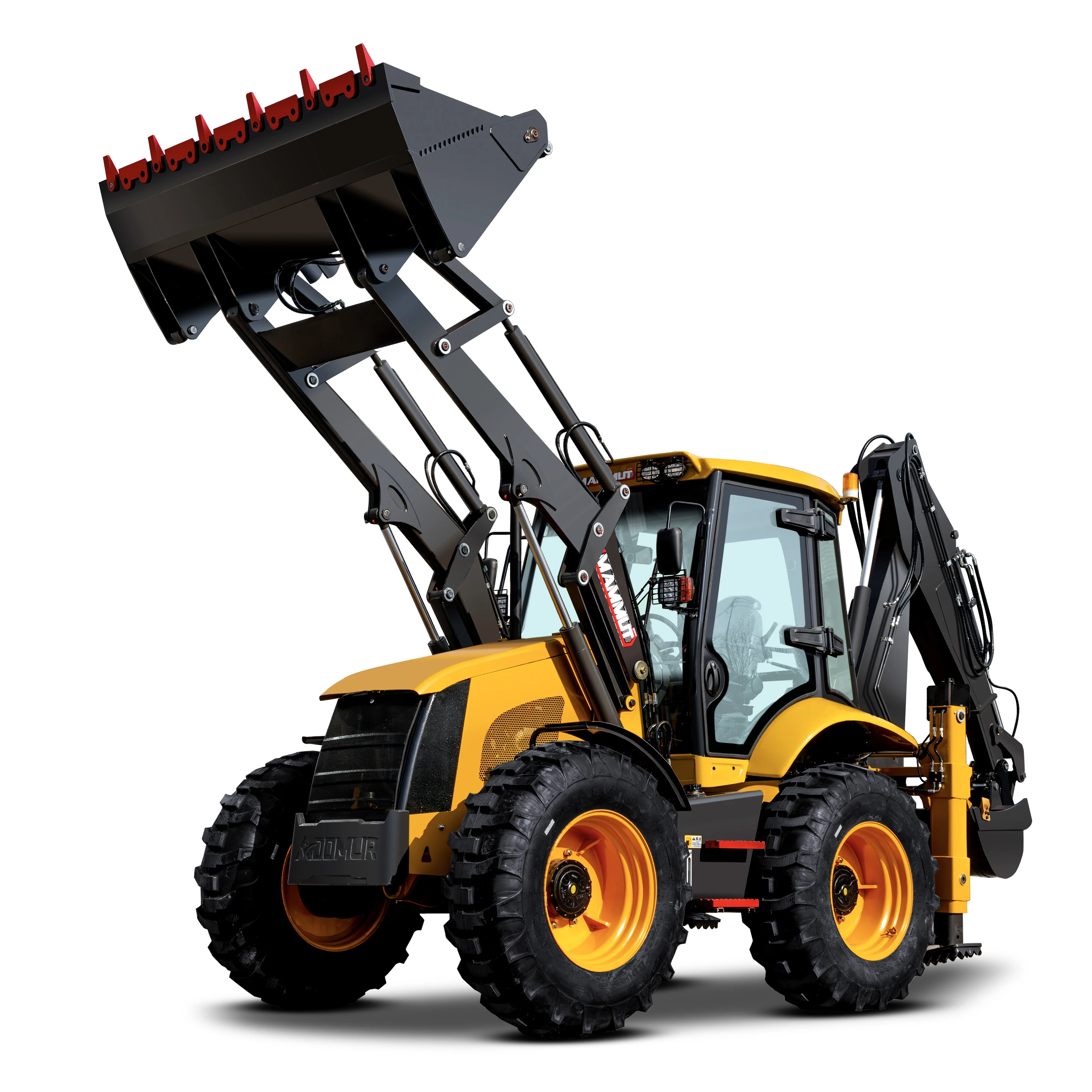 Backhoe tractor 338H manufacturer directly sale 4x4 50hp compact tractor with loader and backhoe mini