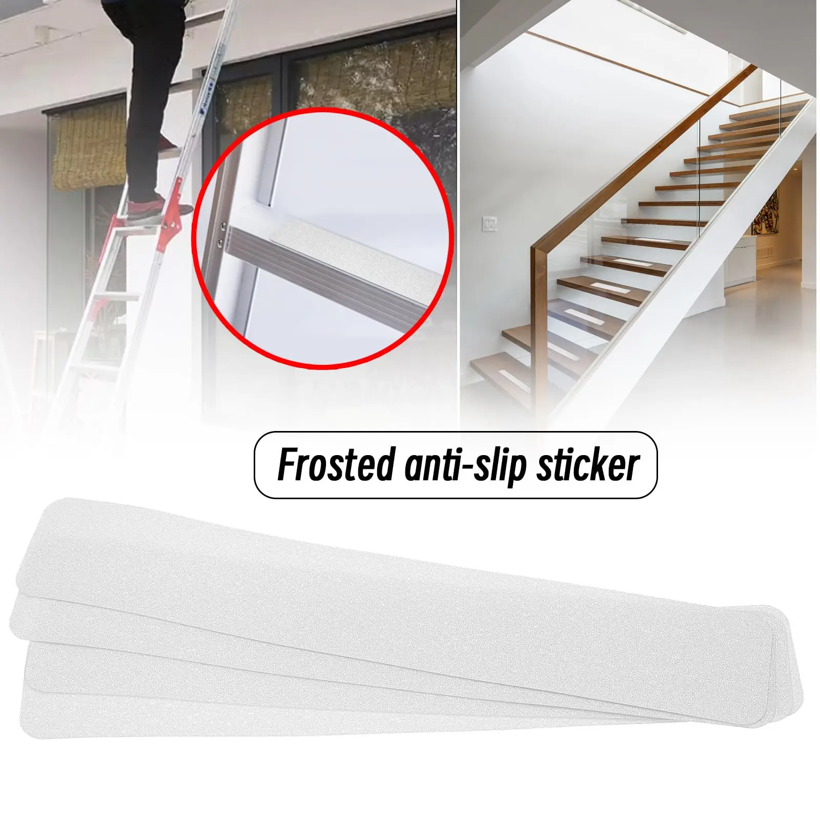 Printed CAUTION Anti Slip Tape Watch Your Step pre cut Warning Tape Non Slip Grit Tape for Indoor Outdoor Floors Steps Stairs