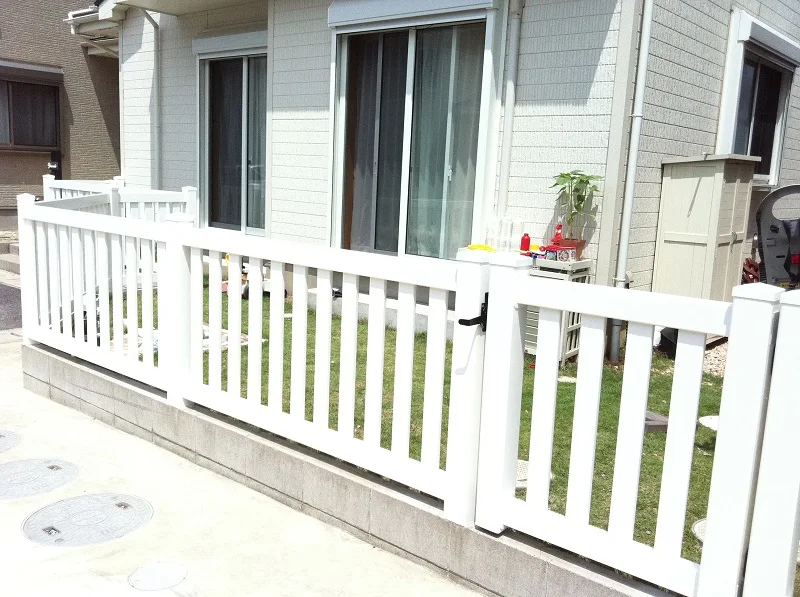 Sam-uk hot sale Garden Horticulture UV protection pvc white lattice fencing picket fence panels vinyl