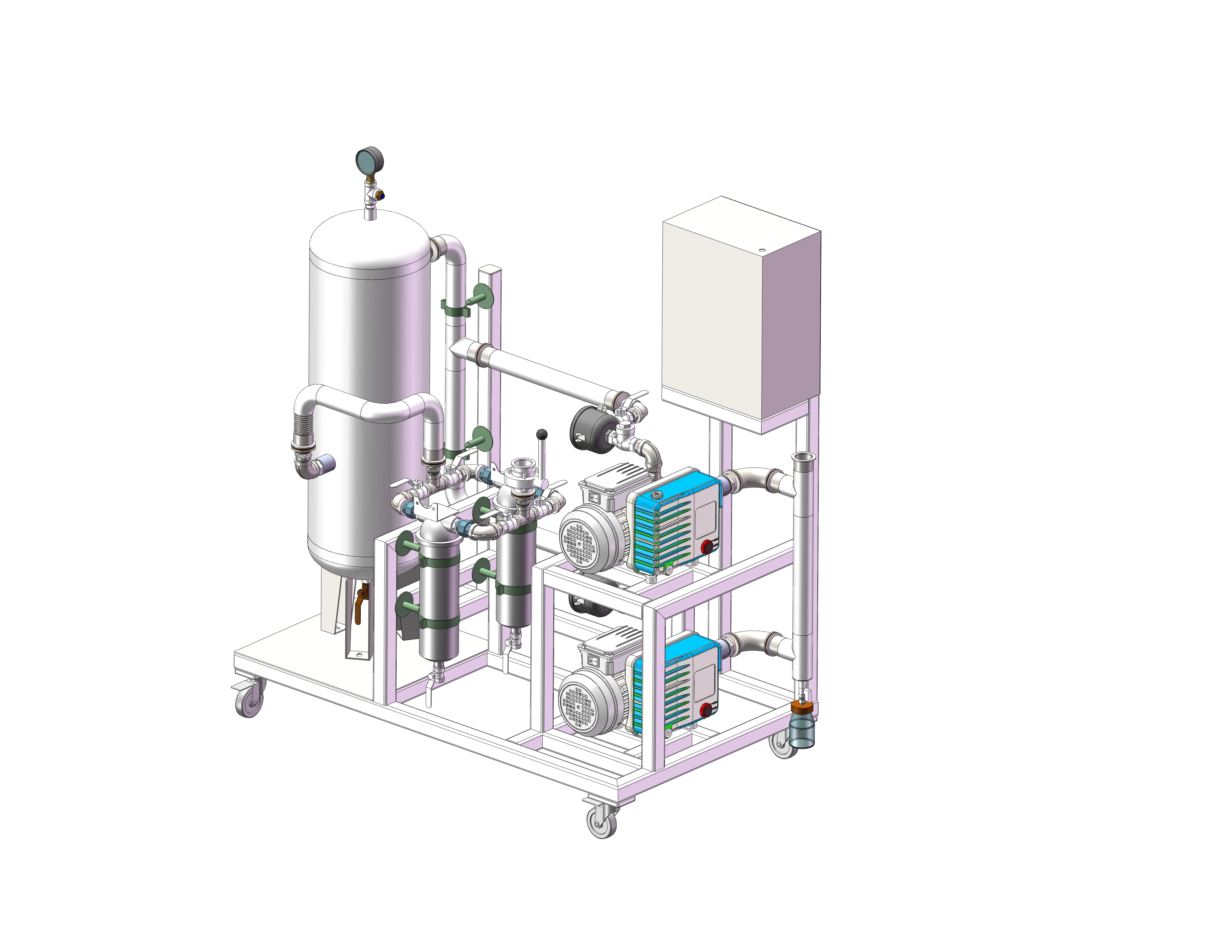 YMVR-3.0D medical vacuum negative pressure unit
