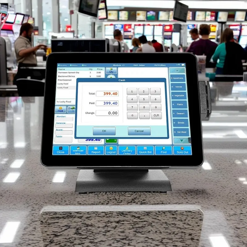 Новый S610 недорогой моноблок POS персональный ПК кассовый аппарат для столешницы сенсорная система