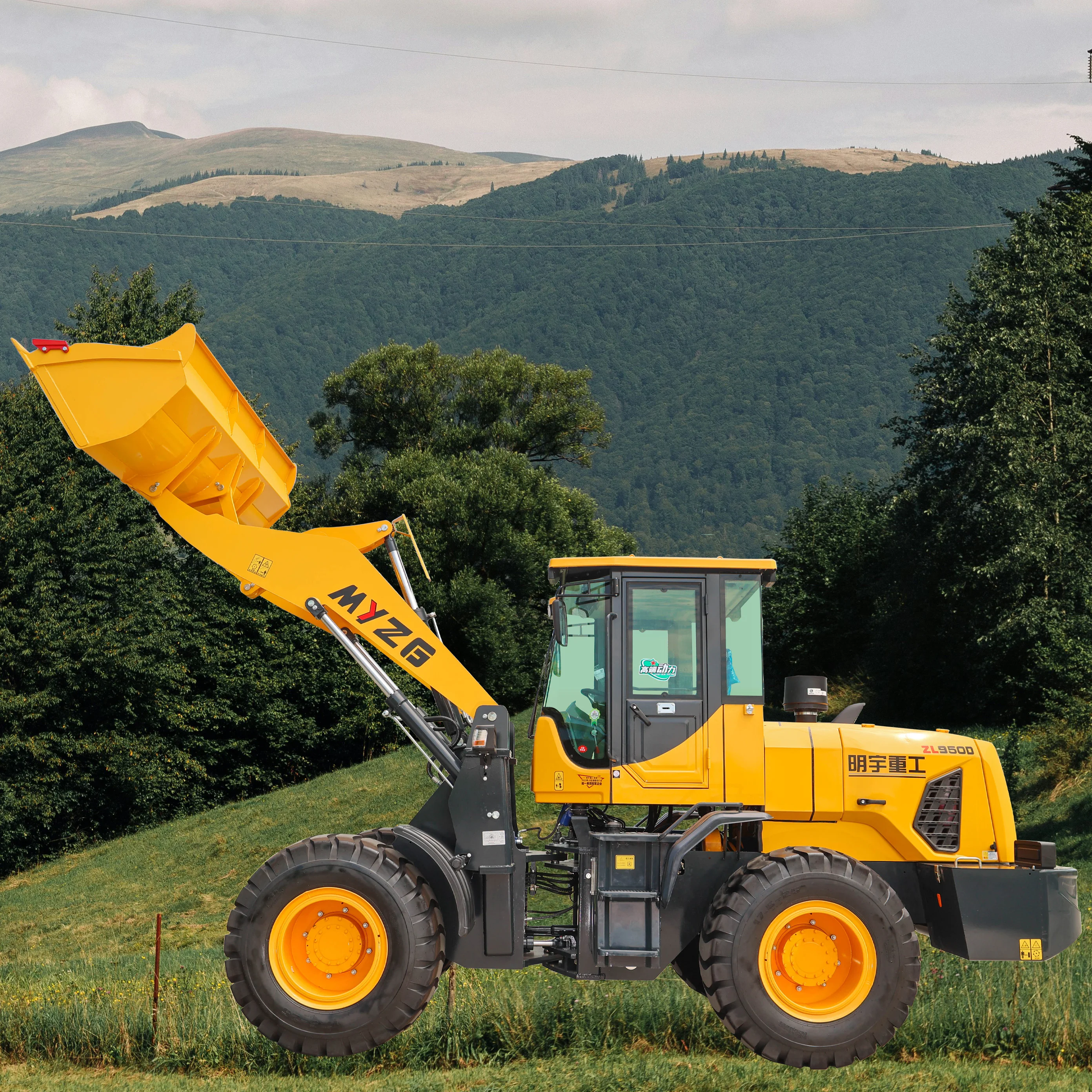 MYZG ZL950D 92kw двигатель Высокопроизводительные колесные погрузчики