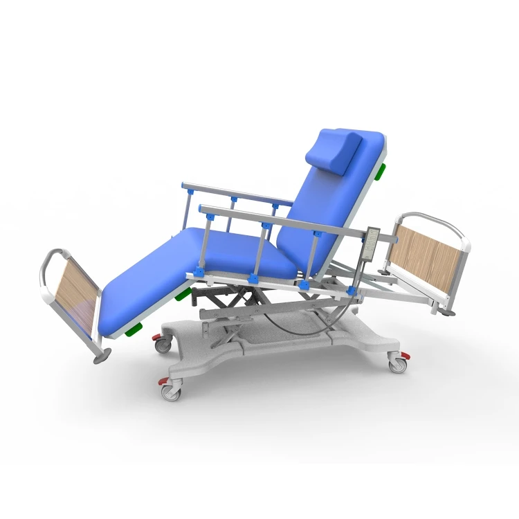 China Manufacture Electrical Hospital Furniture Electric Dialysis Bed For Collection Of Blood