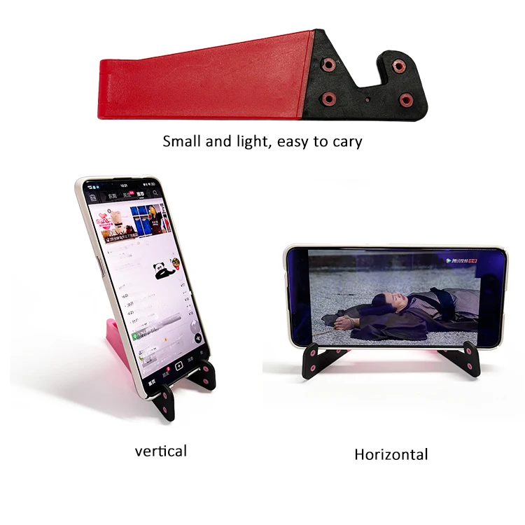 Mobile Phone Lady Bag Take Mini Foldable Flexible V Stand Mobile Watch Video Desk Holder for iPhone Samsung 4.7//5.5/6.1/6.5inch