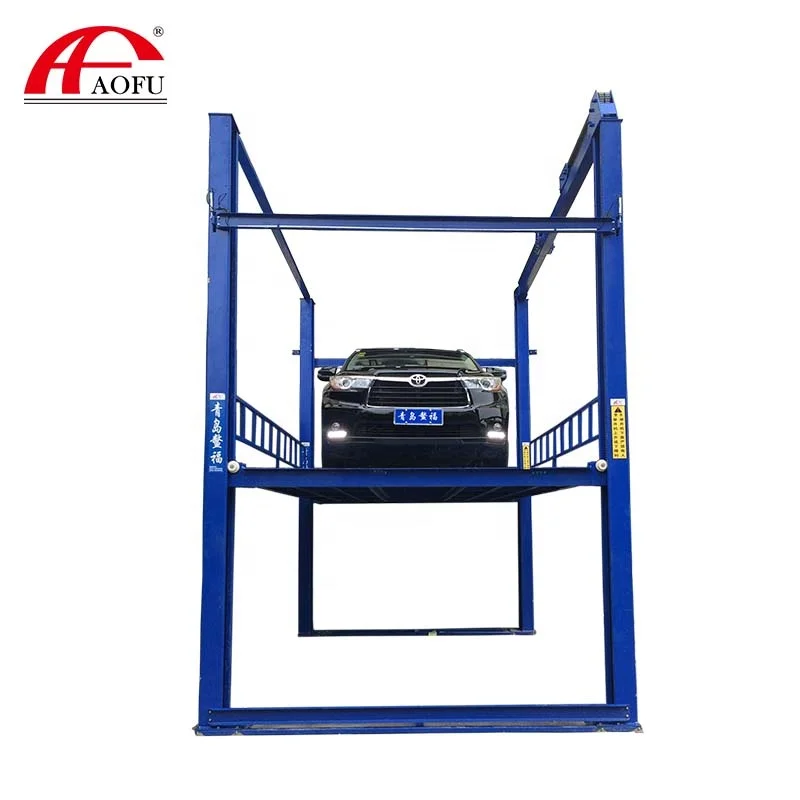 AOFU VRC floor to floor hydraulic garage equipment 4  post car lift car elevator platform car lift