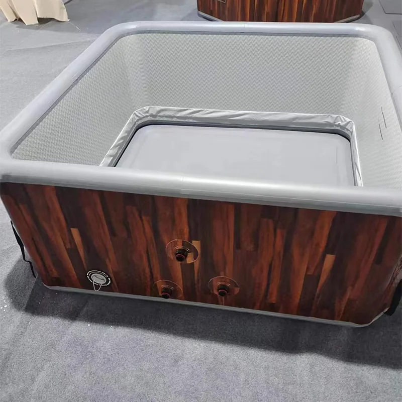 High Quality Drop Stitch Inflatable Hot Tub Portable Family Spa Pool Heating Bubble Massage Pool