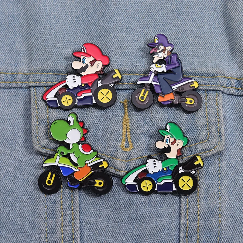 Custom Anime Style Lapel Pin Zinc Alloy Clothing Decoration Custom Planner Hat Pins with Offset Silk Screen Digital Printing