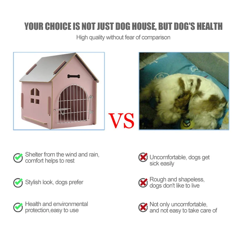 M size Safety Pet Dog Indoor House Crate Cave Room For Small Medium Animals