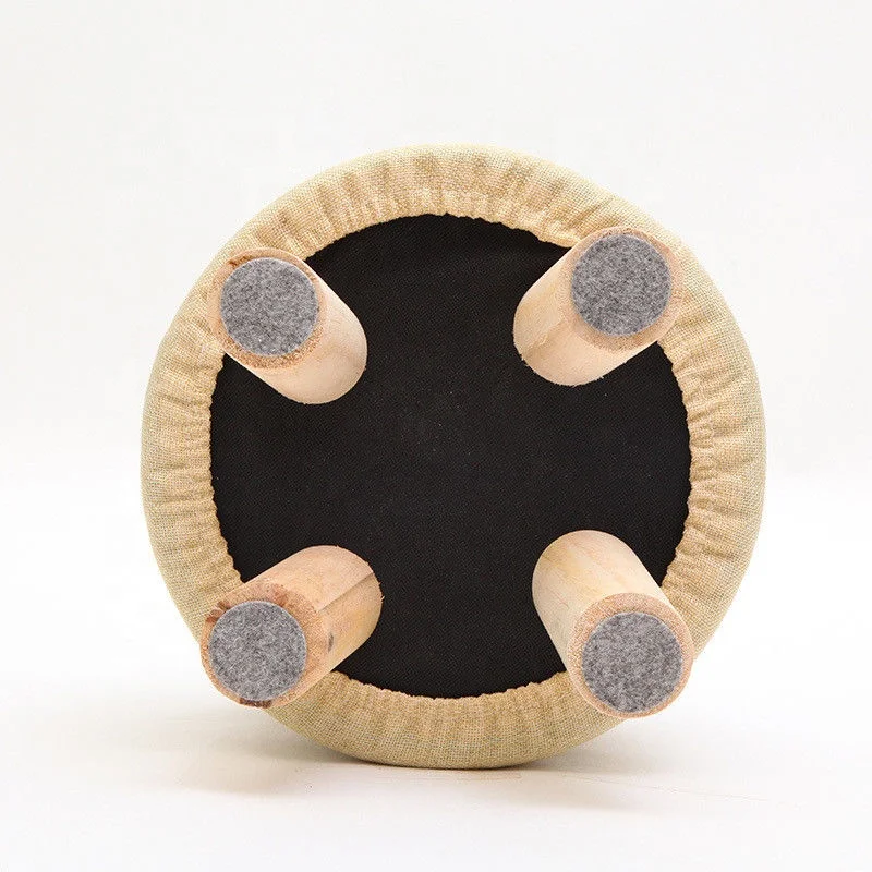 Ottoman Stool Pouffes Footstool for Sitting Tufted Leg Rest Puff Puffy Furniture Cushioned Foam Seat for Home Living