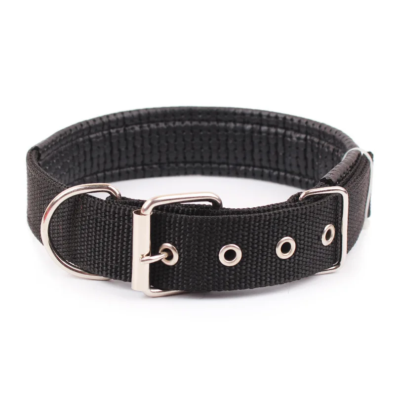 Pet Dog Collar Wholesale Multi- color Nylon Padded Pet Collar Adjustable Buckle Cat Dog Collar