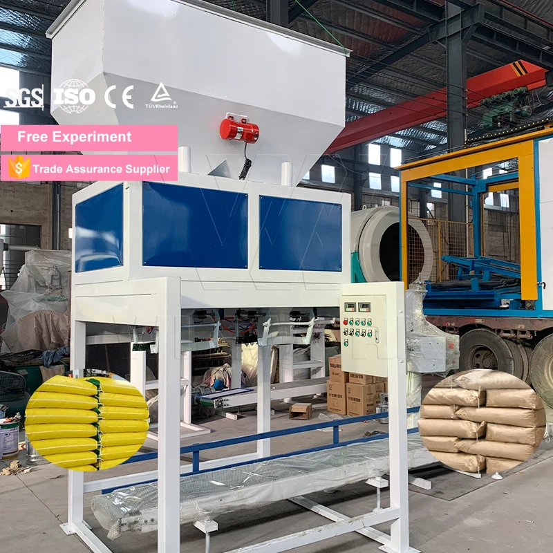 WINWORK Automatic 5-50kg Rice Grain Pellets Organic Fertilizer Bag Packing Machine