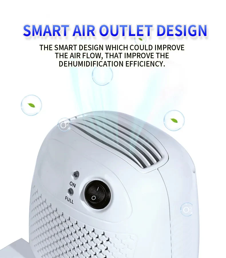 2024 New Launch Moisture Absorber Dryer Machine basement closet home car mini dehumidifier with light LED Display Quiet 800ml