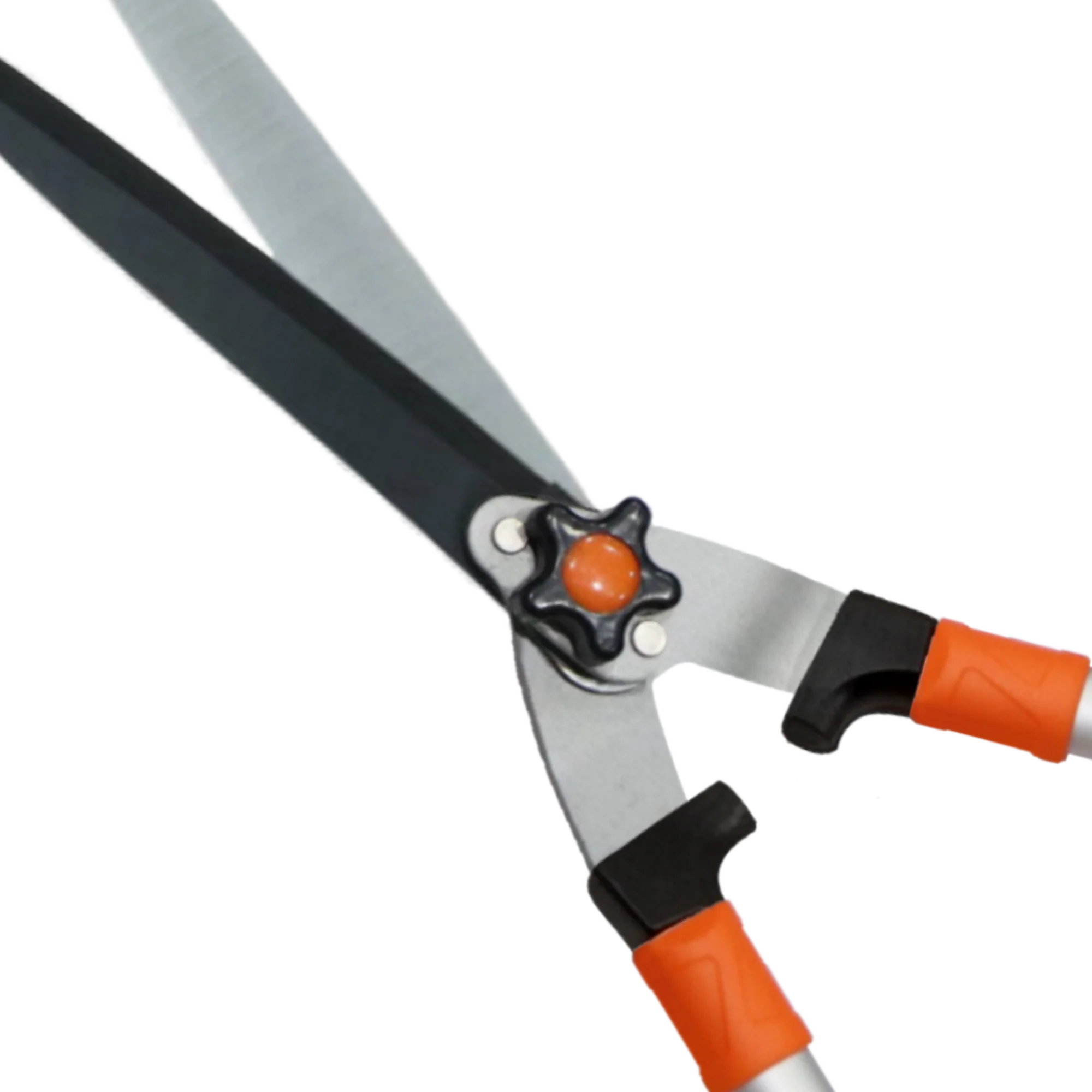 Pruning Scissor Long Handled Garden Fence Tool Adjustable tension knob 60.5Cm Straight Blade Hedge Shear