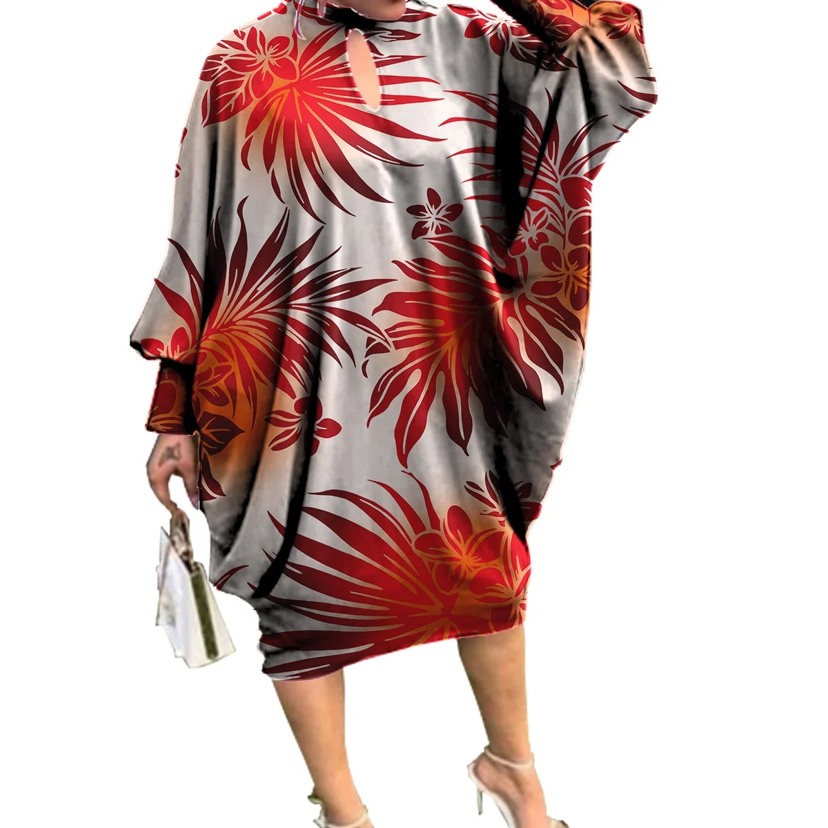 hawaii custom clothing women pacific island elegant big size spring new loose cozy fashion kaftan dress for party