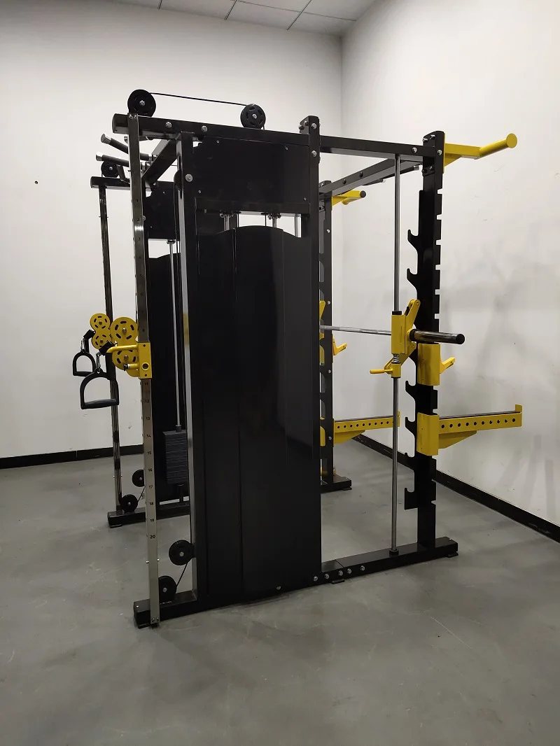 Commercial Fitness Equipment Multi Gym Equipment With Smith Machine And Cable Crossover