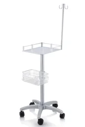 ECG Machine Custom 120cm Medical Grade Electrocardiogram Trolley For Philips Nihohn Koden