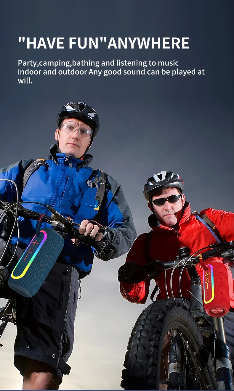 Wholesale New For JBL Led Parlantes Speaker Box Hifi Subwoofer Outdoor Waterproof Wireless Altavoz Bluetooth Speakers Portable