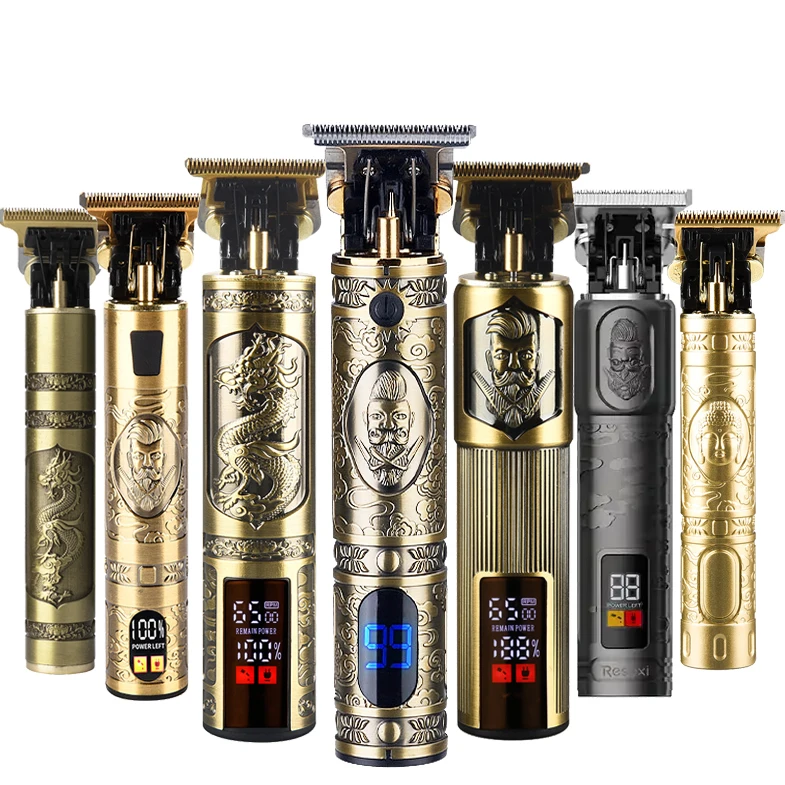 Wholesale Cordless Hair Trimmer Usb Hair Clipper Professional Man Maquinas De Cortar Cabello Barber Vintage T9 Hair Trimmer