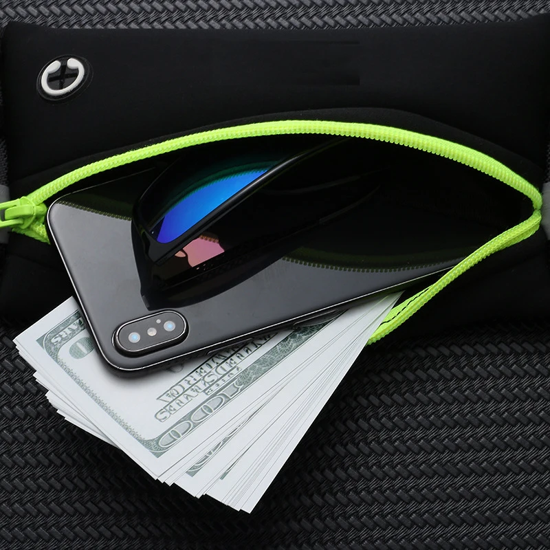 Custom Neoprene Sport Running Water Bottle Holder Waterproof Funny Pouch Outdoor Hiking Waist Bags