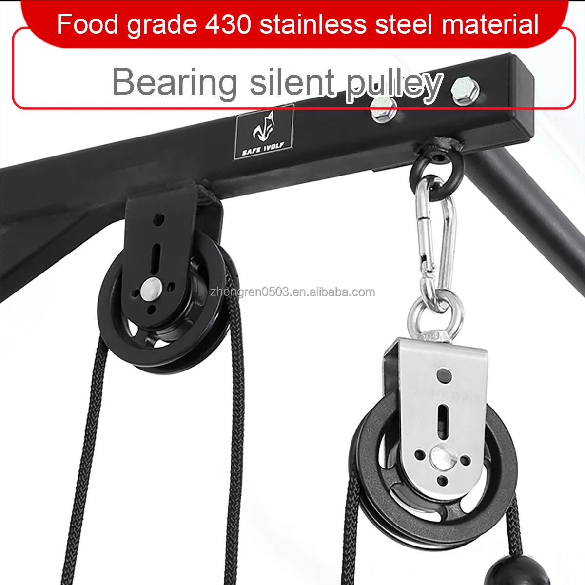  Bearing Lifting Pulley Hanging Wheel Block For Home Exercise Arm