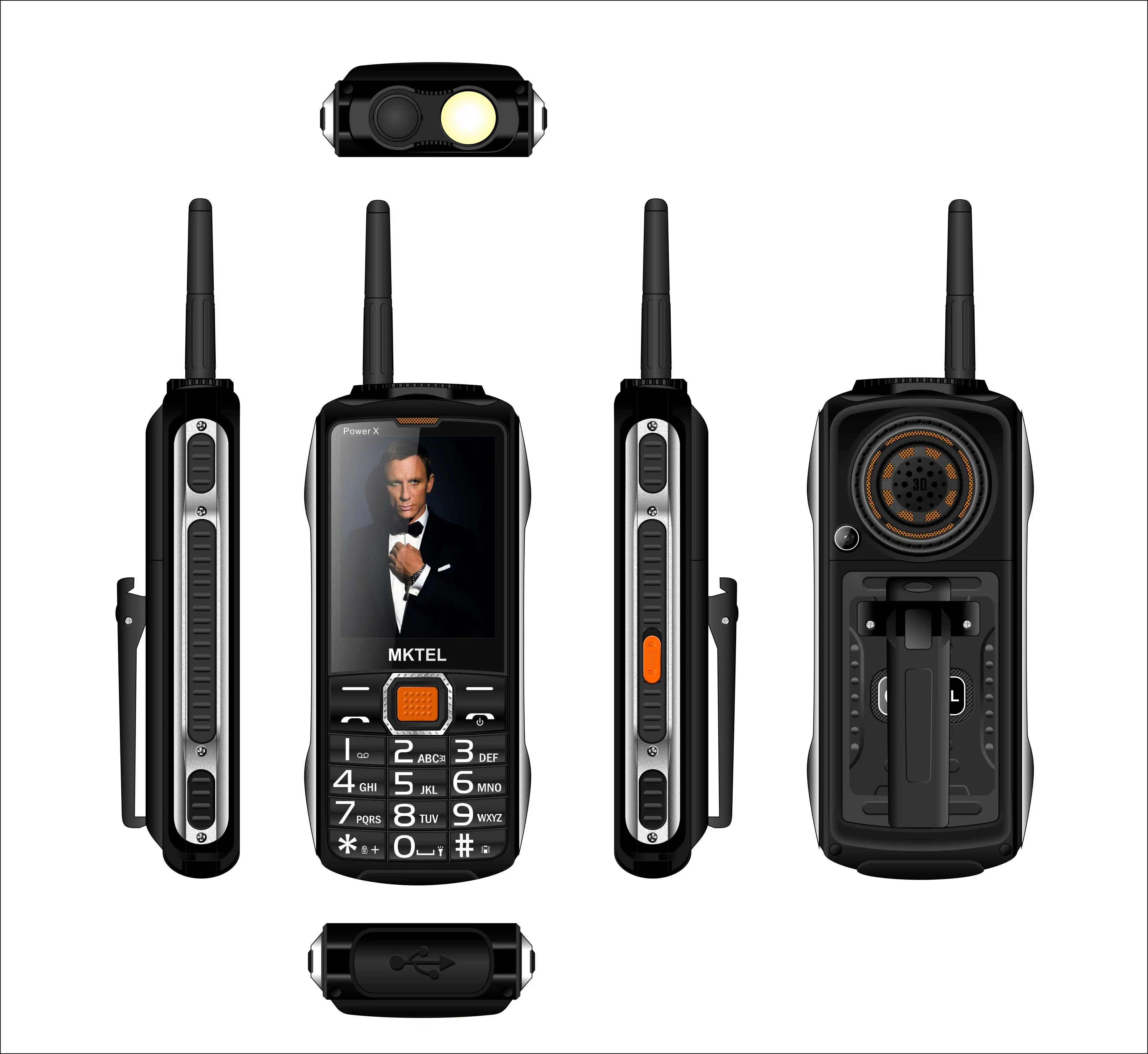 Low price OEM ODM custom logo MT6261D 2.4inch  1.77inch QVGA 128 x160 feature phones walkietalkie