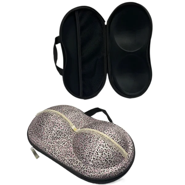 Custom Carry Protective Storage Cases Hard Shell Zipper Travel Eva Bra Case